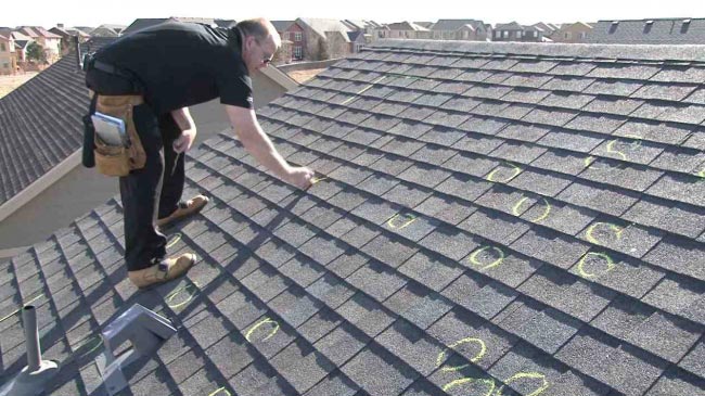 Hail Damage Roof Inspection New View Roofing Dallas TX